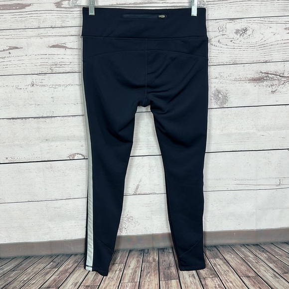 Athleta Street To Summit Pants Size Medium Navy Zip Pockets Thick Fleece Warm - Picture 5 of 14